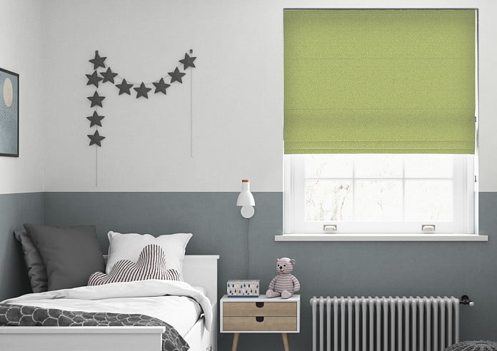 Nova, Lime - Twist&Fit Roman Blind - Image 3